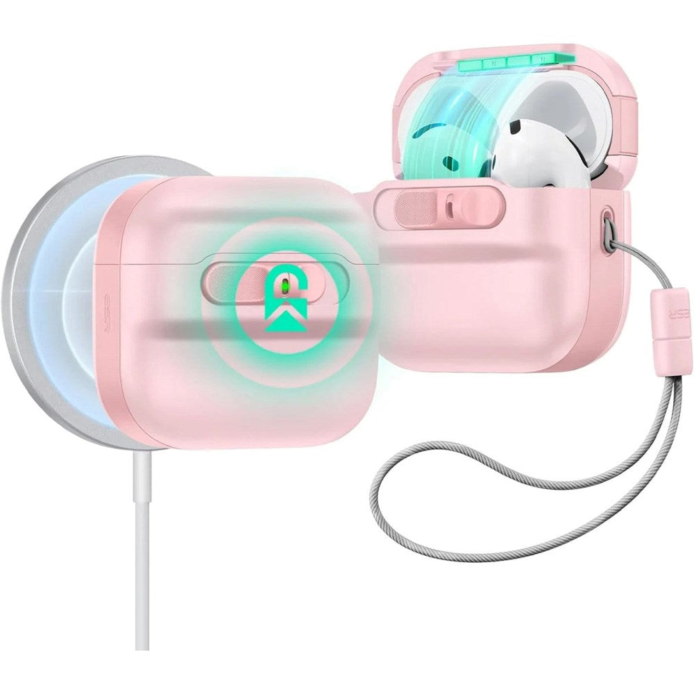 ESR AirPods (4th Gen) HaloLock Pulse Case - MagSafe Compatible - Pink