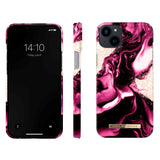 iDeal Of Sweden iPhone 14 Plus Fashion Case - Golden Ruby Marble