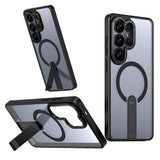 Samsung Galaxy S26 Ultra Hurtel Hybrid Armor X Case with Kickstand – MagSafe Compatible – Black