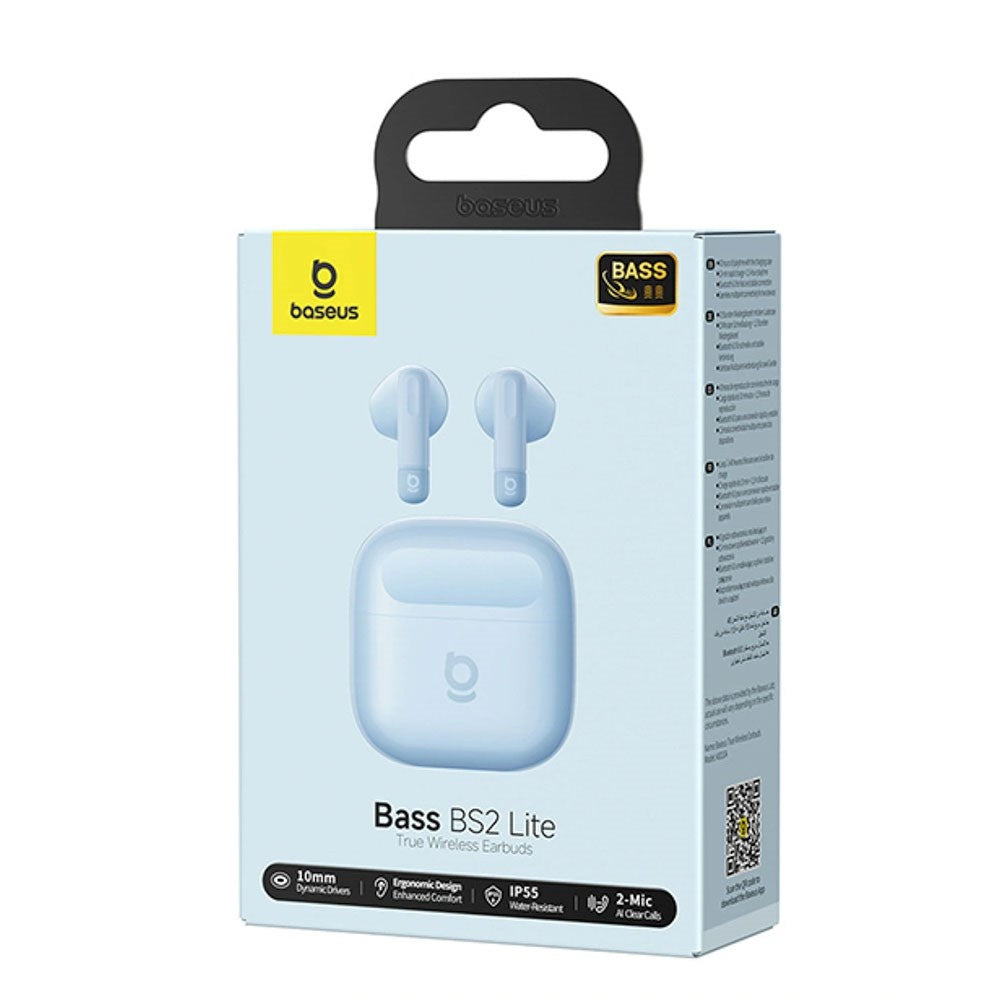Baseus Bass BS2 Lite True Wireless Headphones - Blue