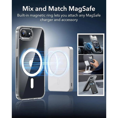 ESR iPhone 16e Classic Hybrid Case - MagSafe Compatible - Transparent