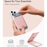ESR Aura Wallet Magnetic Card Holder with Stand Function - Pink