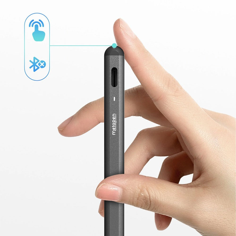 Metapen A8 Stylus Pen for iPad - USB-C - Black