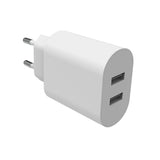 Smartline 24W Wall charger w. 2x USB-A - White