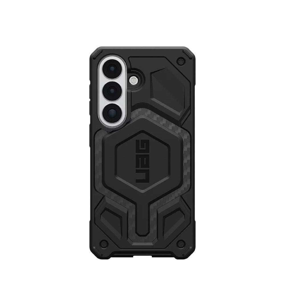 Samsung Galaxy S26 UAG Monarch Pro Carbon Hybrid Case – MagSafe Compatible – Black