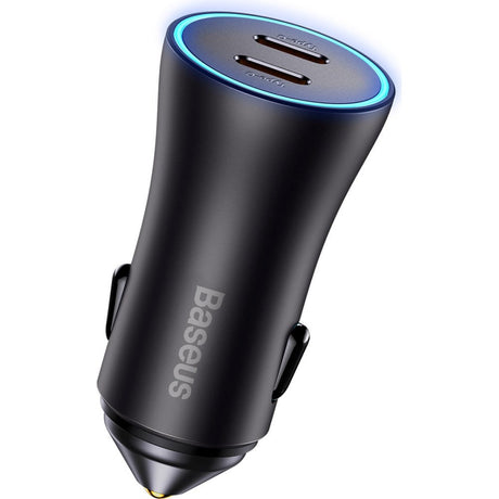 Baseus Car Charger 40W 2x USB-C - Black