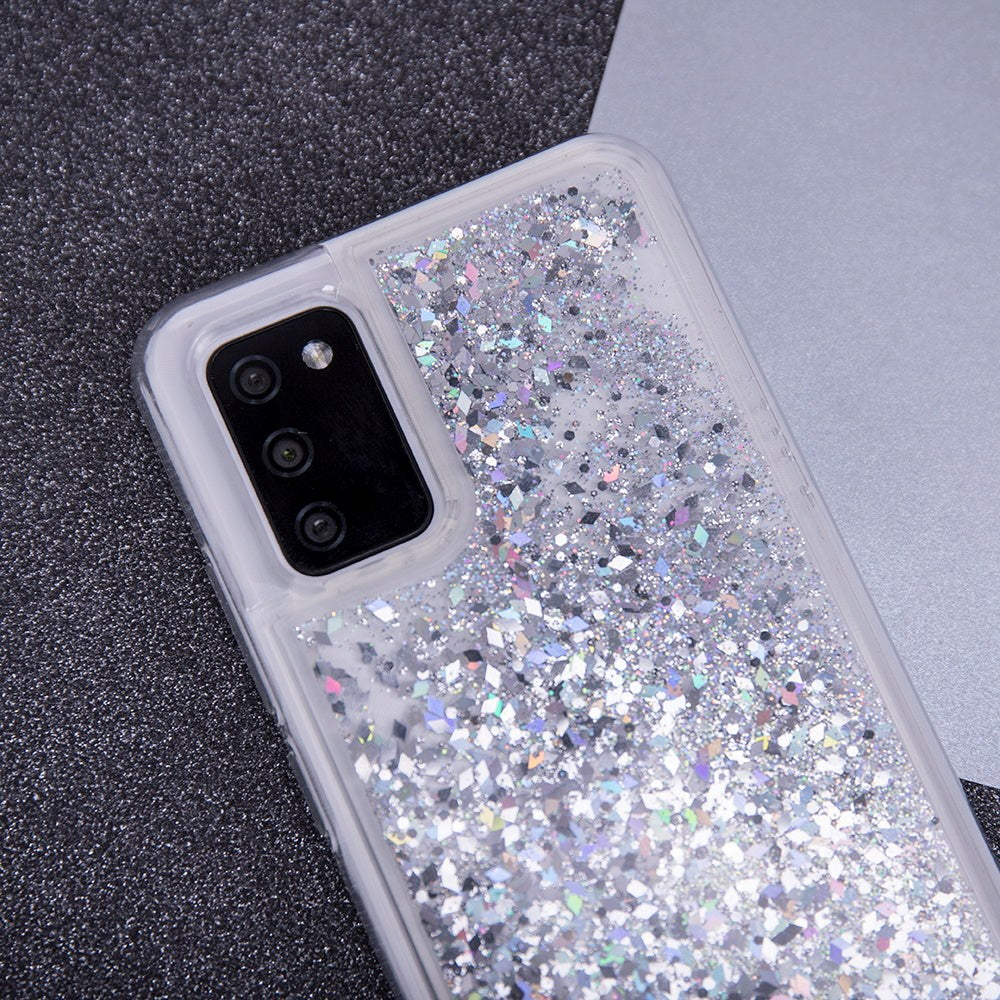 Samsung Galaxy A34 (5G) Transparent Glitter Case - Silver