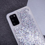 Samsung Galaxy S23 Transparent Glitter Case - Silver