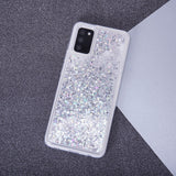 Samsung Galaxy S23 Transparent Glitter Case - Silver