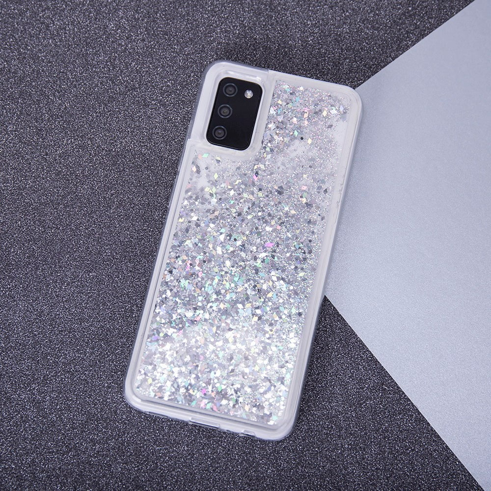 Samsung Galaxy A34 (5G) Transparent Glitter Case - Silver