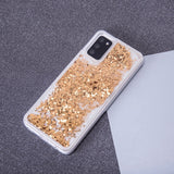 Samsung Galaxy S23 Ultra Transparent Glitter Case - Gold