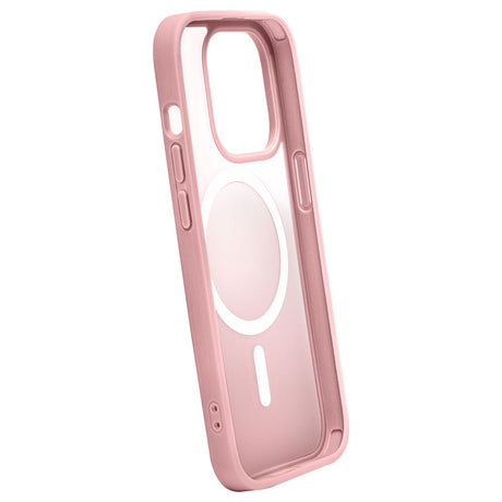 iPhone 15 Puro Gradient Case - MagSafe Compatible - Transparent / Pink