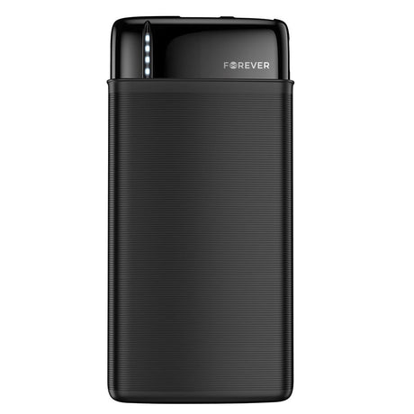 Forever Travel Battery PowerBank 20.000 mAh w. 2 x USB-A - Black