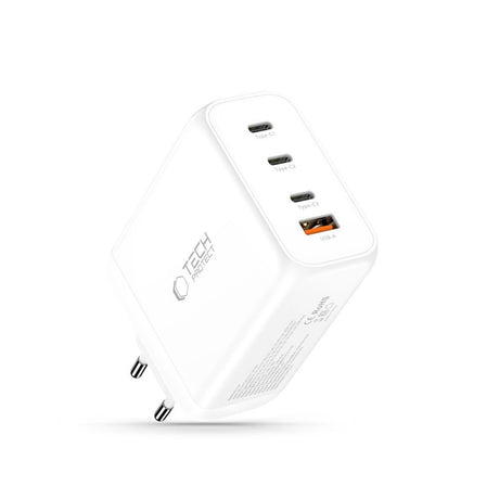 Tech-Protect 200W Wall Charger w. 3x USB-C & 1x USB-A - White