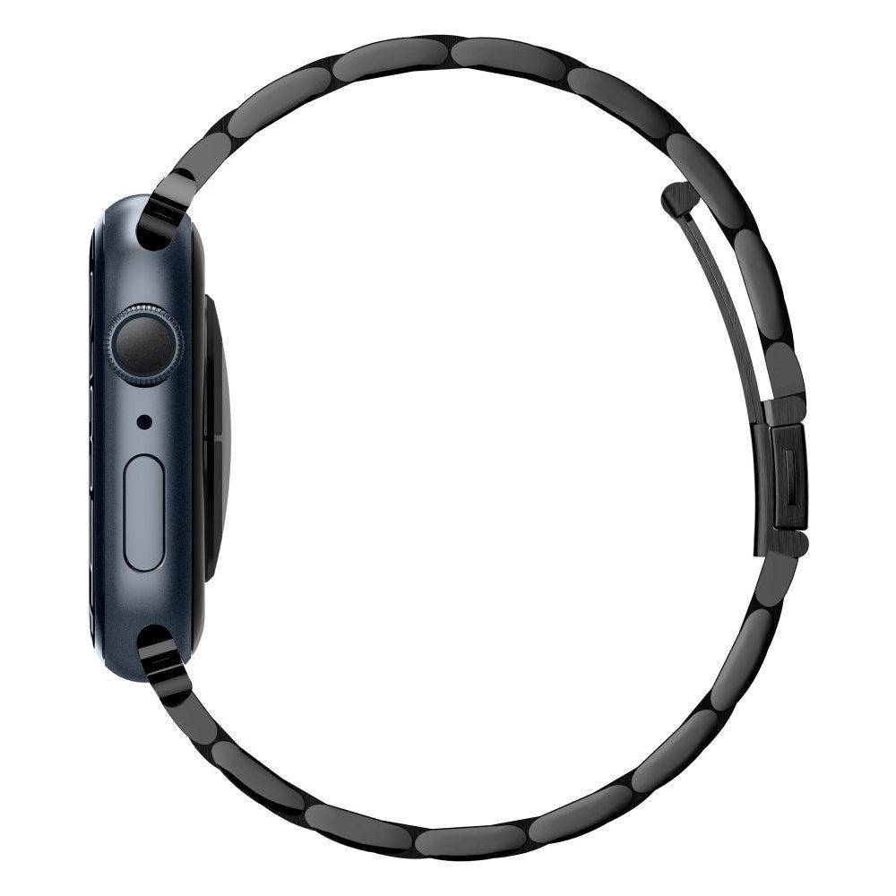 Apple Watch (38/40/SE/41/42mm) Spigen Modern Fit Band - Stainless Steel Strap incl. Pins - Black