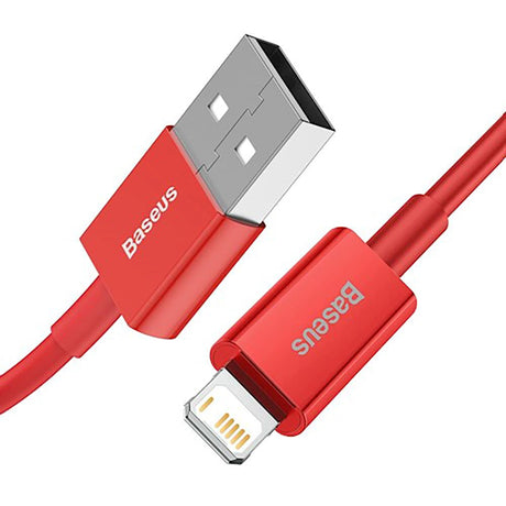 Baseus Superior Series USB-A to Lightning Cable - 1m - Red