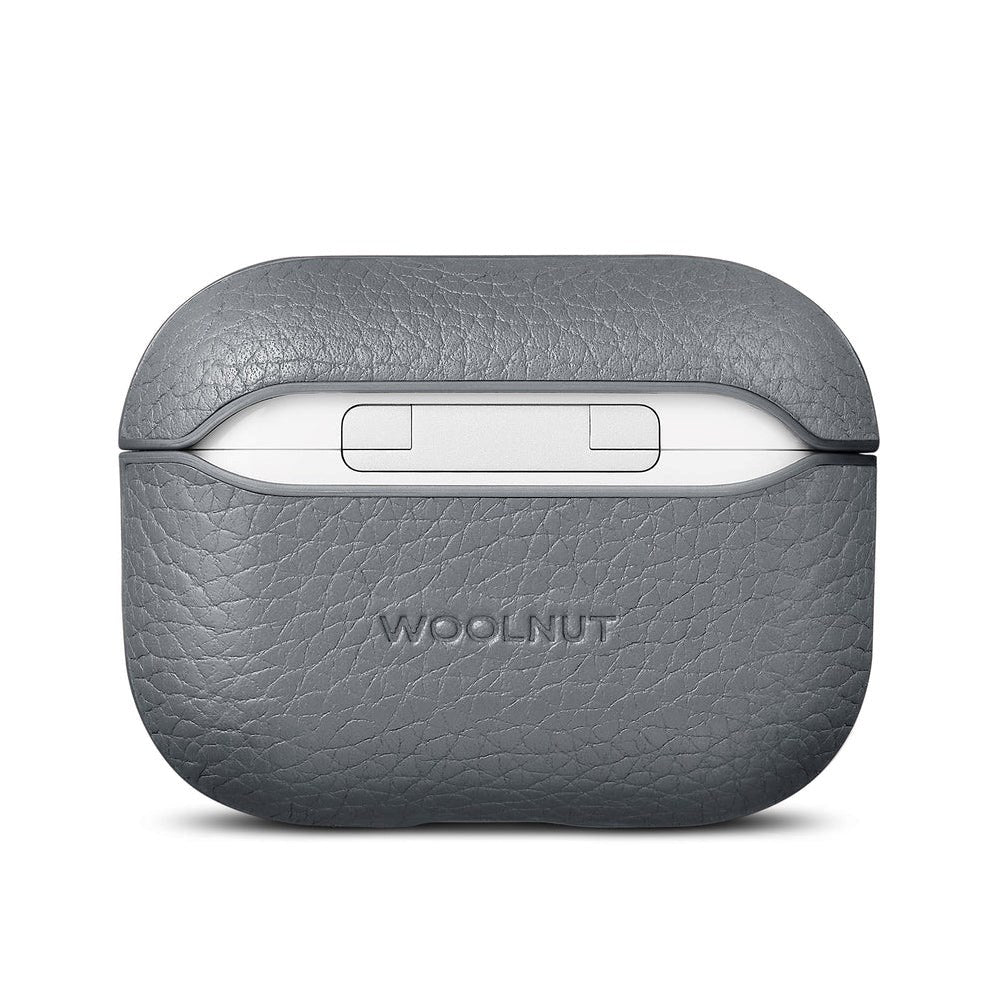 Woolnut AirPods Pro (2. gen.) Genuine Leather Case - Grey