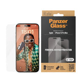 iPhone 15 Pro Max PanzerGlass Classic Fit Screen Protector - Platinum Strength - Transparent