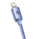 Baseus Crystal Shine Cable USB-C to Lightning PD 20W - 1.2m - Purple