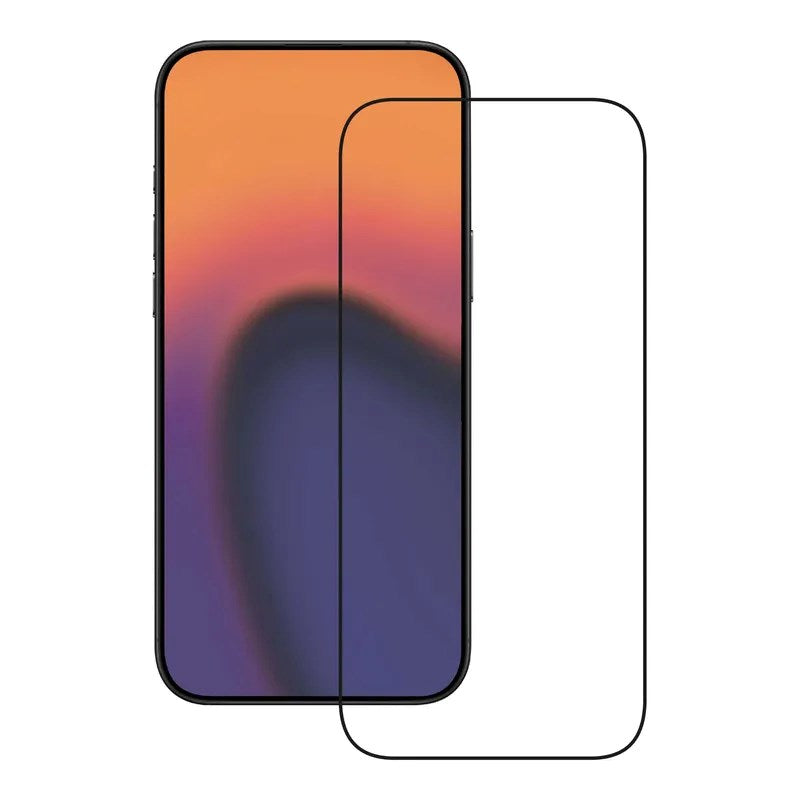 iPhone 18 Pro Max / 17 Pro Max / 16 Pro Max X2O Full Screen Tempered Glass Screen Protector - Transparent / Black Edge