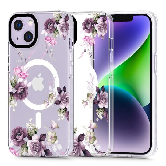 iPhone 14 Tech-Protect MagMood Case  - MagSafe Compatible - Spring Floral