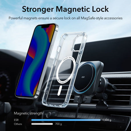 iPhone 14 Plus ESR Krystec Halolock Case - MagSafe Compatible - Transparent