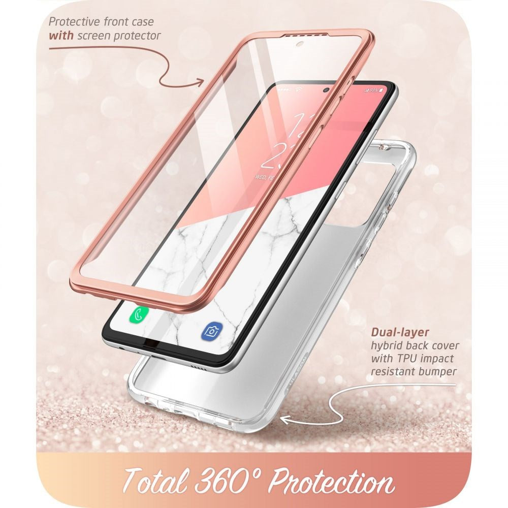 Samsung Galaxy A53 (5G) i-Blason Cosmo Marble Case w. Screen Protector - Pink