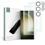 Samsung Galaxy S23 Ultra Tech-Protect Supreme Protection set w. Screen Protection and Camera Lens Protection - Transparent