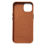 Mujjo iPhone 14 Leather Case - MagSafe Compatible - Brown