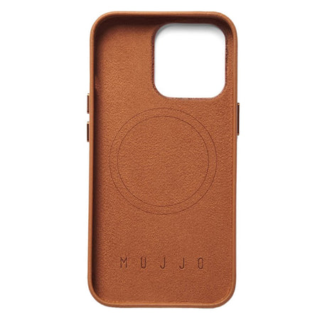 Mujjo iPhone 14 Pro Leather Case - MagSafe Compatible - Brown