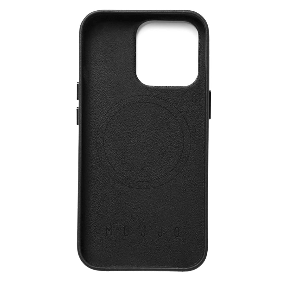 Mujjo iPhone 14 Pro Leather Case - MagSafe Compatible - Black