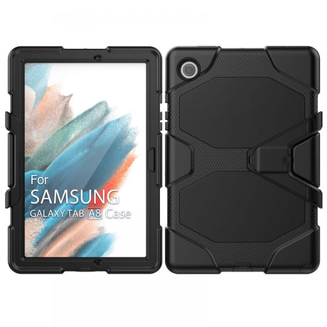 Samsung Galaxy Tab A8 10.5" (2021) Tech-Protect Survive Tough Case w. Protective Film & Kickstand - Black