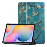 Samsung Galaxy Tab S6 Lite Tech-Protect SmartCase - White Flowers