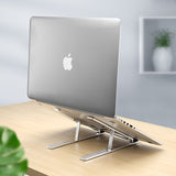 Tech-Protect Aluminium Laptop Stand - Silver