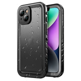 Tech-Protect iPhone 14 Waterproof Case - Transparent / Black