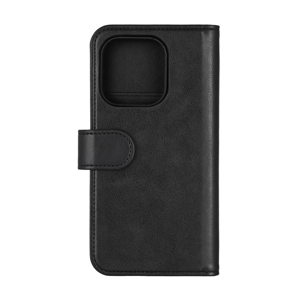 iPhone 16 Pro Essentials 2-in-1 Faux Leather Flip Case - Black