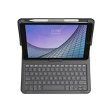 iPad 10.2" (2021 / 2020 / 2019) / Air (2019) - ZAGG Messenger Folio 2 Keyboard (Nordic) with Apple Pencil Holder - Charcoal