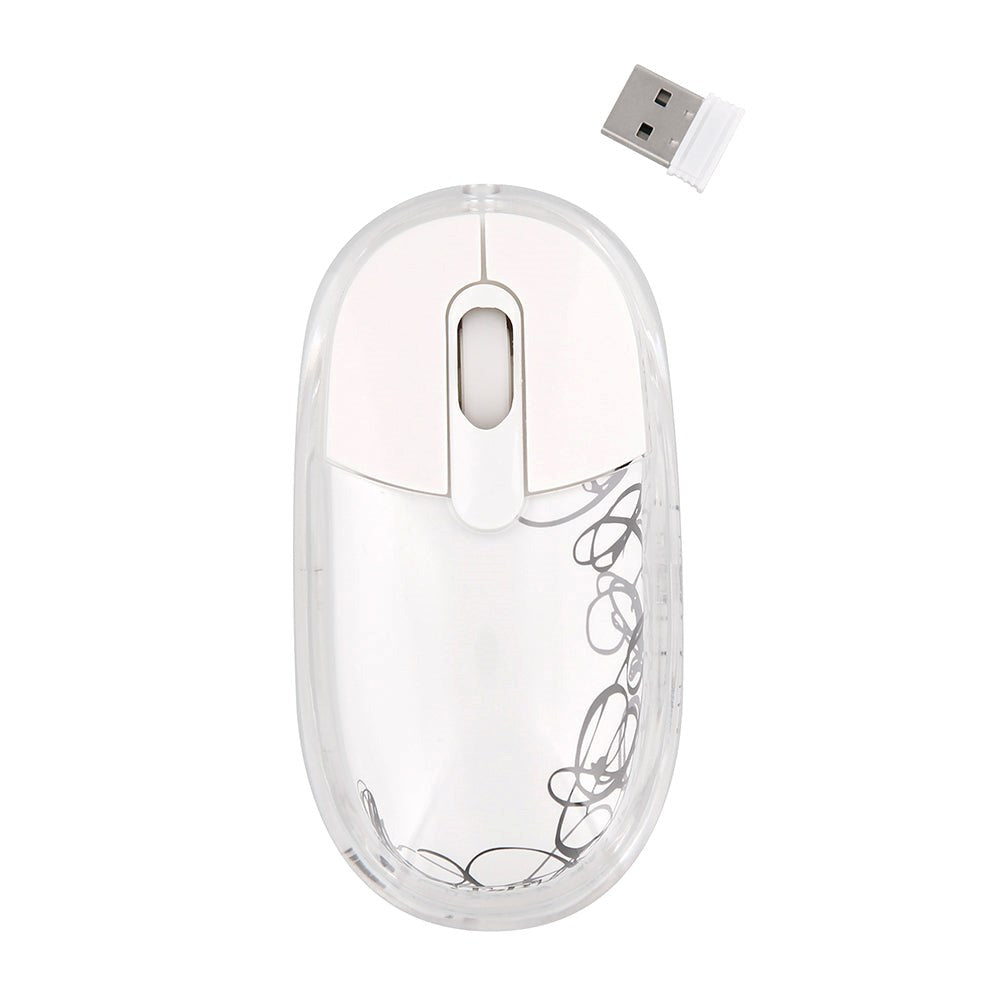 T'NB Souris Sans File Wireless USB-A Mouse w. Light - Transparent / Multi
