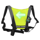 Cycling Vest with LED Indicator - Green