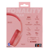 T'NB Tonality Soundmax Over-Ear Bluetooth Headset - Included AUX Cable - Pink