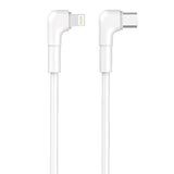 Maxlife USB-C to Lightning Angled Cable 27W - 1m - White