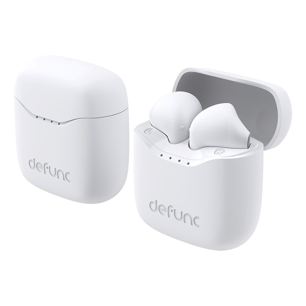 Defunc True Lite Bluetooth Headphones w. Charging Case - White