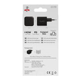 X2O 45W GaN Wall Charger with 2x USB-C - Black
