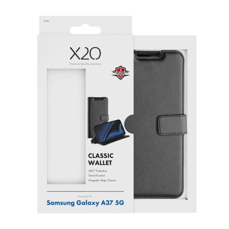 Samsung Galaxy A37 X2O Classic Wallet Flip Case - Black