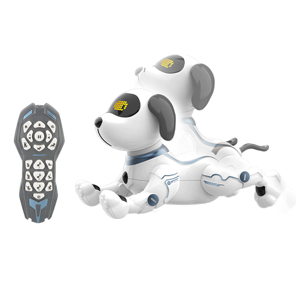 MaxLife Remote Control Toy Dog with Voice Control for Children - White