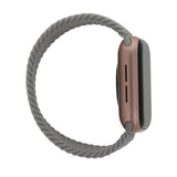 Apple Watch (42/44/SE/45/46/49mm) Elastic Fabric Smartwatch Strap - Size S - Grey