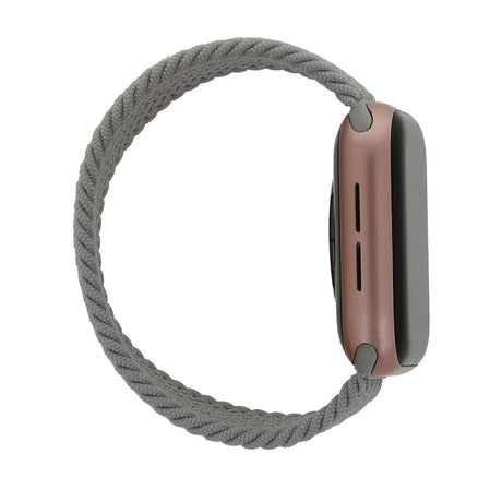 Apple Watch (38/40/SE/41/42mm) Elastic Fabric Smartwatch Strap - Size M - Grey