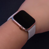 Apple Watch (42/44/SE/45/46/49mm) Elastic Fabric Smartwatch Strap - Size XS - Grey