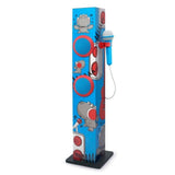 MUSE Bluetooth Tower Speaker for Kids w. Microphone For Karaoke - Red & Blue Dragon