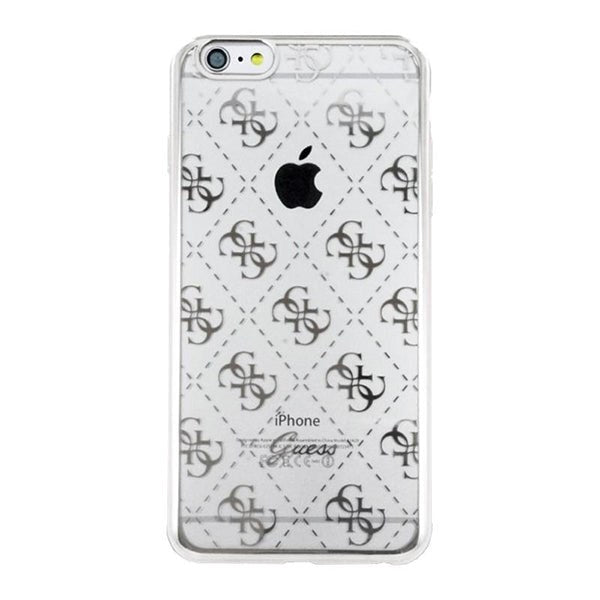 Guess iPhone 6/6s Signature Heard. Transparent TPU Case Silver